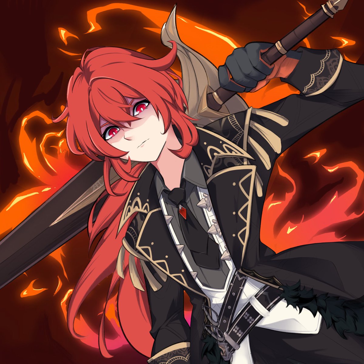 zBec_'s tweet photo. Step on me dad #diluc #GenshinImpact #genshinimpactfanart https://t.co/DJ6Mf4uOsX