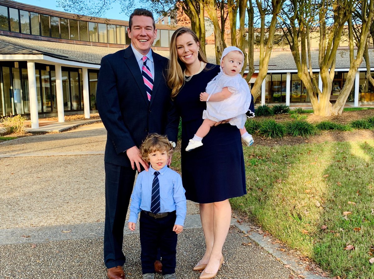 Adam_M_Winkler's tweet photo. A rare Sunday off for me as the #WashingtonFootball Team plays at home. But I had a good excuse.

Delayed 6 months due to #COVID__19, we were finally able to have @inthelineofmel baptize our daughter. @NDFootball isn’t alone in its late, clutch #Catholic performance this weekend. https://t.co/5oCLPTQwik