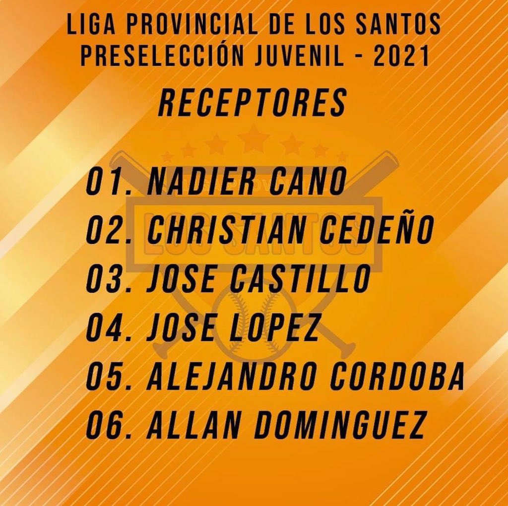 FusabLS's tweet photo. Preselección del equipo de Béisbol Juvenil de #LosSantos para el torneo 2021.
#FUSAB https://t.co/O0ODIX4bIn