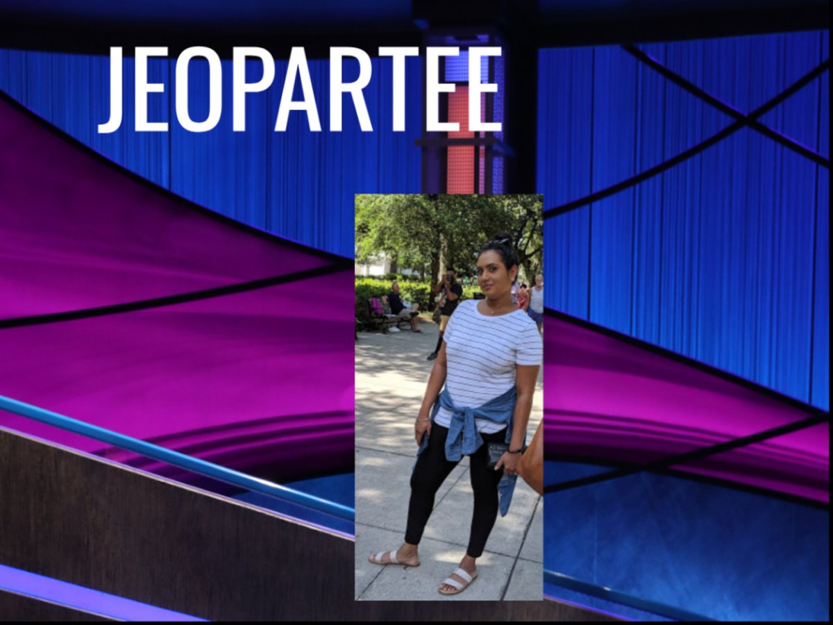 SaubSLP's tweet photo. When I made this personalized @Jeopardy gameboard for my friend's birthday, I didn't know it would be so  meaningful when we played today. #AlexTrebek https://t.co/7dMSM8OSC0