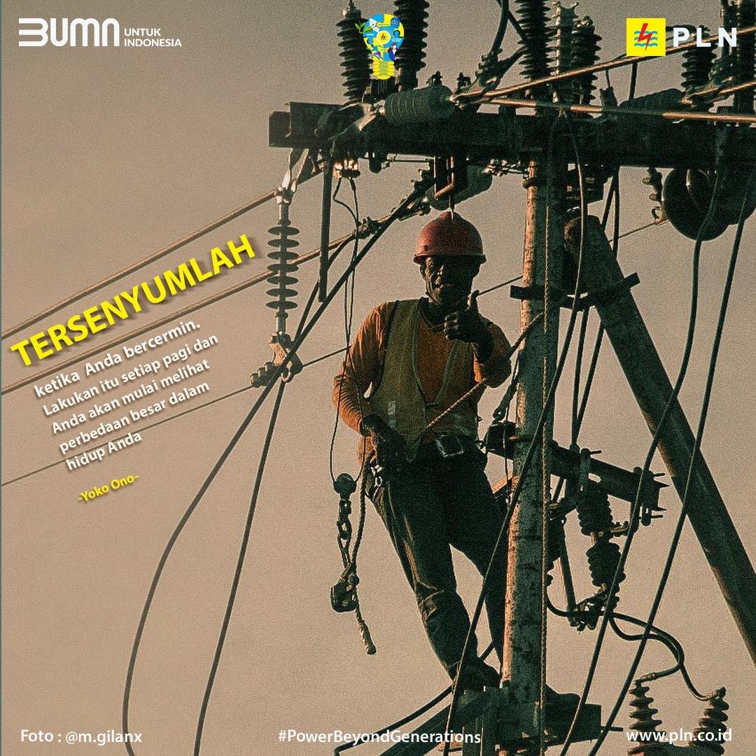 _IndraSaputra01's tweet photo. Electrizen, salah satu cara untuk menyemangati diri sendiri adalah dengan tersenyum sebagai tanda optimis
. 
#PowerBeyondGenerations
#ListrikUntukSemua
#ListrikUntukRakyat https://t.co/AFij5QFLsZ https://t.co/843vPyzoLB