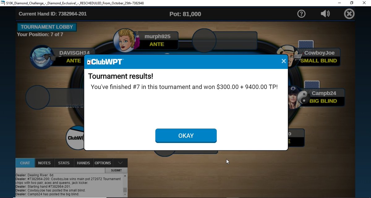 MaineCatsGaming's tweet photo. @LynnGilmartin @tonydunsttv @SavagePoker @VinceVanP_WPT @ClubWPT @jeremyclemons So a thing happened tonight on @cavincasino's stream... #StreamTeamStrong #11kFinalTable https://t.co/5nbn2OrNtI