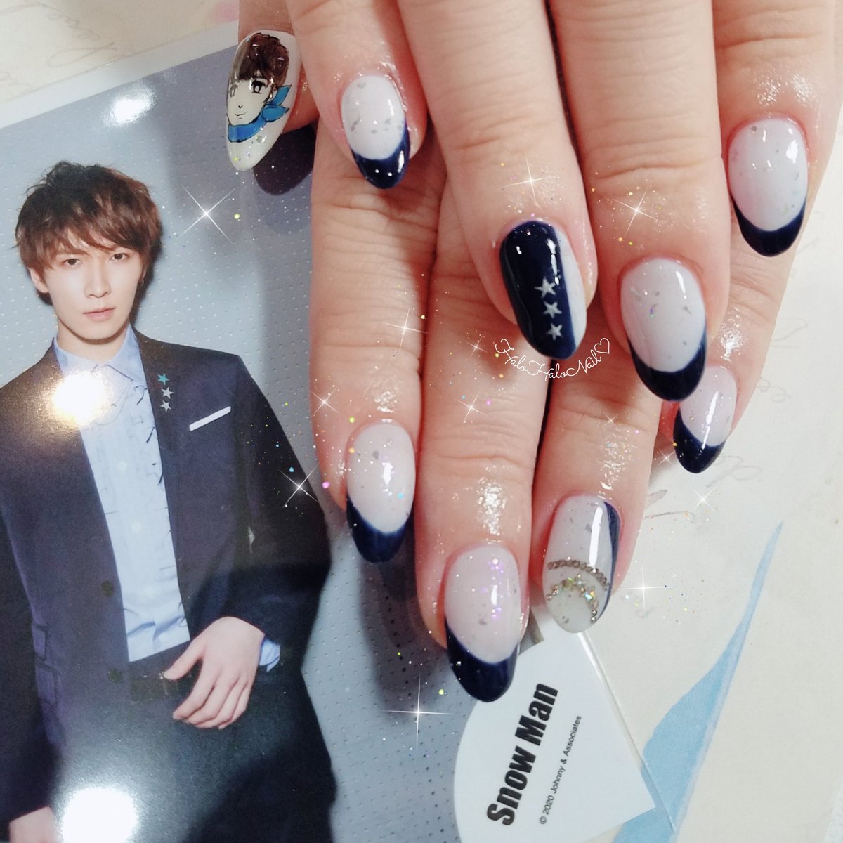 売れ筋がひ オーダー専用 ネイルチップ ネイルパーツ Snowman スノーマン 渡辺翔太 つけ爪 ネイルチップ Www Coopsangregorio Com Ec