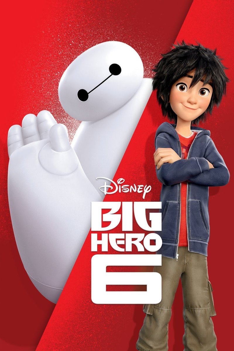 big hero 6 (2014)baymax is one of my comfort characters so i truly adore this movie, i highly recommend the bh6 series as well!! i’m patiently waiting for the second movie to be released!! tadashi deserved better 