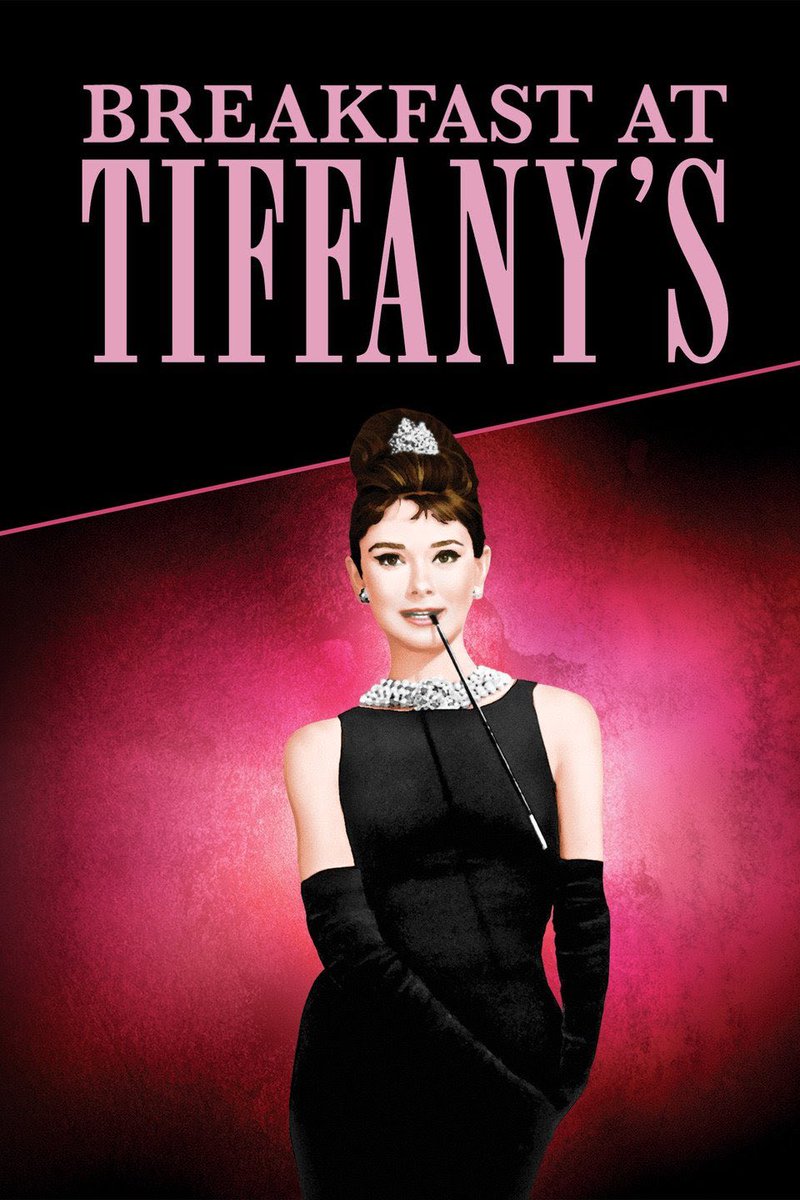 breakfast at tiffany’s (1961)this movie sparked my drive for new york city, audrey is an icon and this movie can prove it, i can go on about my love for audrey but this is about the film so it’s truly a nostalgic feel for me, good music and cheesy acting, it’s a classic