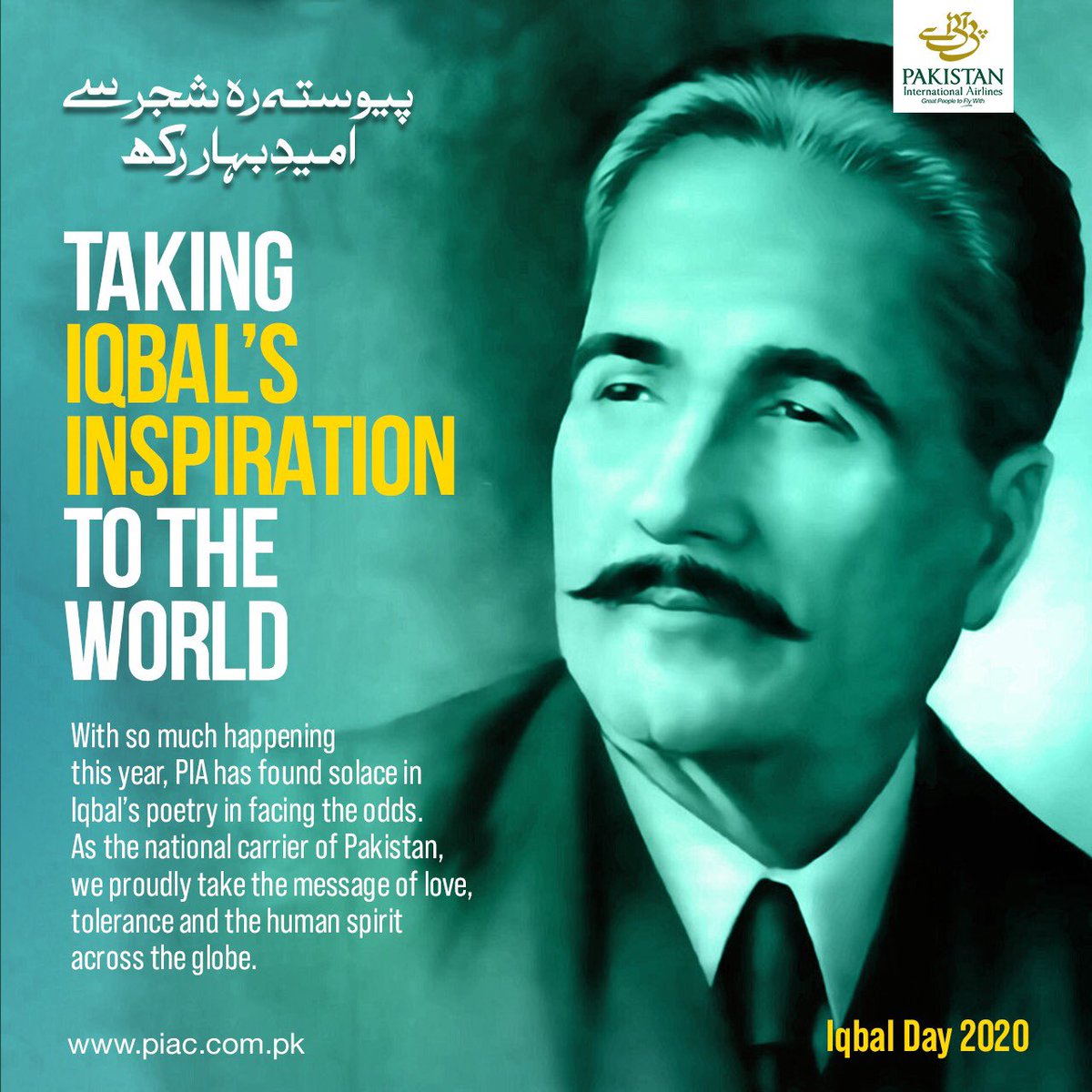 Official_PIA's tweet photo. Happy Iqbal Day!!!
#PIA #PIACares #IqbalDay #GreatPeopleToFlyWith https://t.co/BpHlT0CXh3
