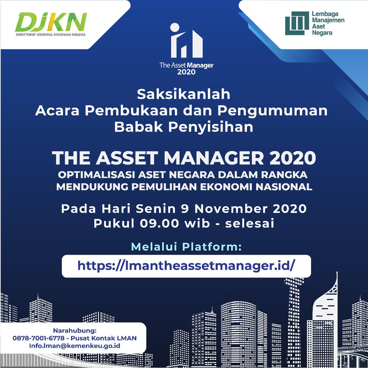 DitjenKN's tweet photo. #LIVE "Pembukaan dan Pengumuman Penyisihan #TAM2020"

👉🏼 Youtube @BLU_LMAN : https://t.co/474RrgdmOL https://t.co/Cktw4Dk2VJ