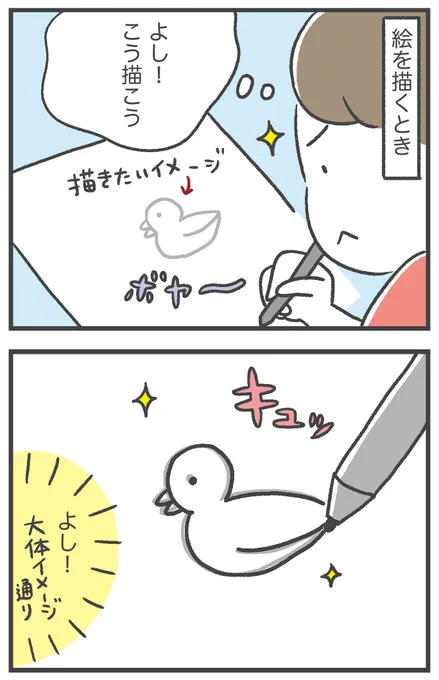 絵を描くときと、字を描くときの違い

なんで??? 