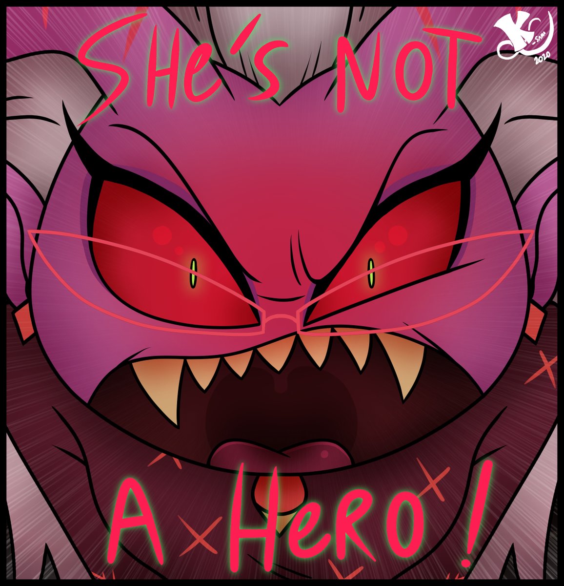 CKurosama's tweet photo. Helluva Boss Bloopers (3) "BOOP!" 

(Blitzo really enjoyed to do that the first time...) 
#HelluvaBoss #HelluvaBossfanart https://t.co/do3AqKq5HD