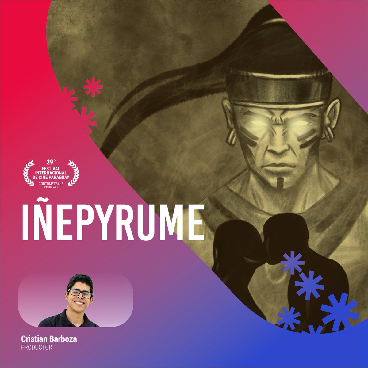 cinefestpy's tweet photo. La convocatoria de CORTOMETRAJE para estreno en el 29° #CineFestPy tiene el honor de anunciar los finalistas:
BUCLE
IÑEPYRŨME
EL PESCADOR
YVYMARANE'Y
Felicitaciones! https://t.co/aVtmk0w1hQ