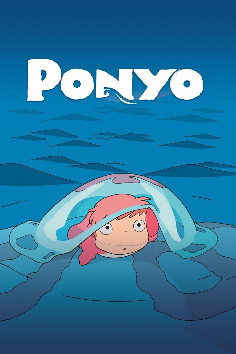 ponyo (2008) the first ghibli movie i saw, sosuke and ponyo have my heart