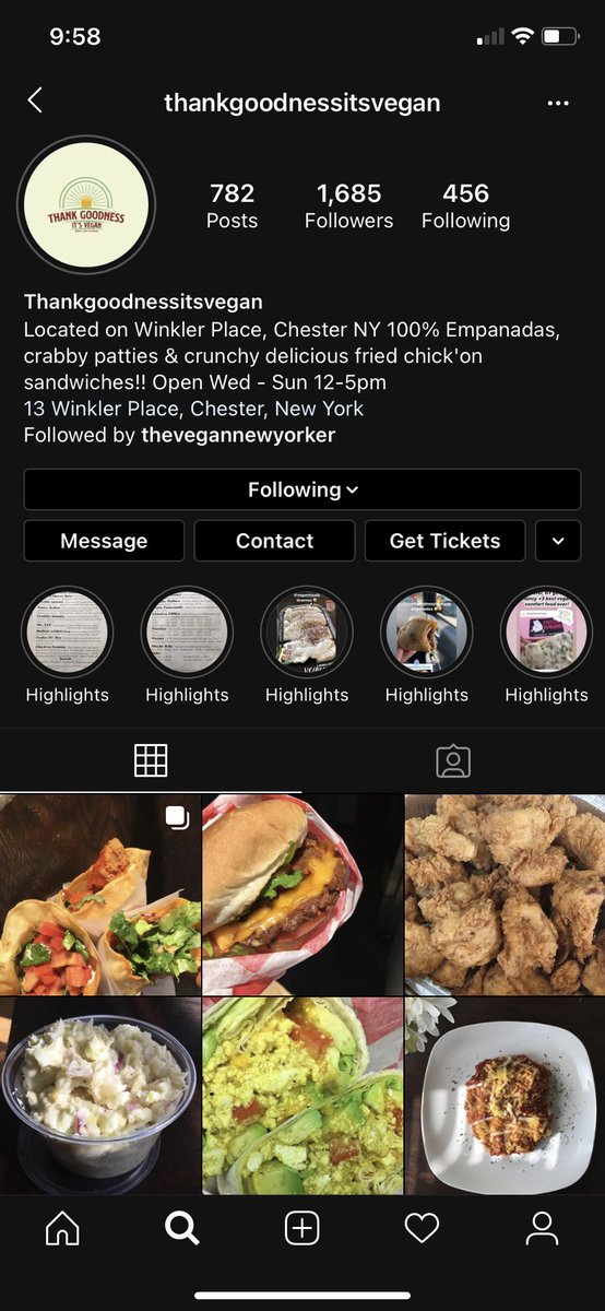 When you find an all #vegan, female, black owned business, you drive an hour to support that business every weekend you possibly can.

The best vegan food in NY is @thankgoodnessitsvegan on IG