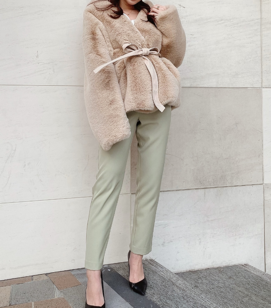 eimy istoire リバーシブルフェイクムートンコート ivory 【公式通販】