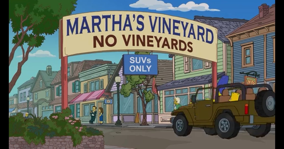 mvtweets's tweet photo. The Simpsons went to Martha's Vineyard tonight! What did you think? They sure got in some good ones. https://t.co/QYdLTCSzBC