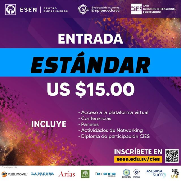SAEESEN's tweet photo. Ya pueden comprar su entrada el #SuperCiES2020 😏⚡️
Link de inscripción: https://t.co/8fothJnWGa 🧑‍💻👩‍💻
Entrada Estándar 🔵 (US $15.00) incluye:
• Acceso a la plataforma virtual
• Conferencias
• Paneles
• Actividades de Networking
• Diploma de participación CiES https://t.co/Ygx7P1nVDs