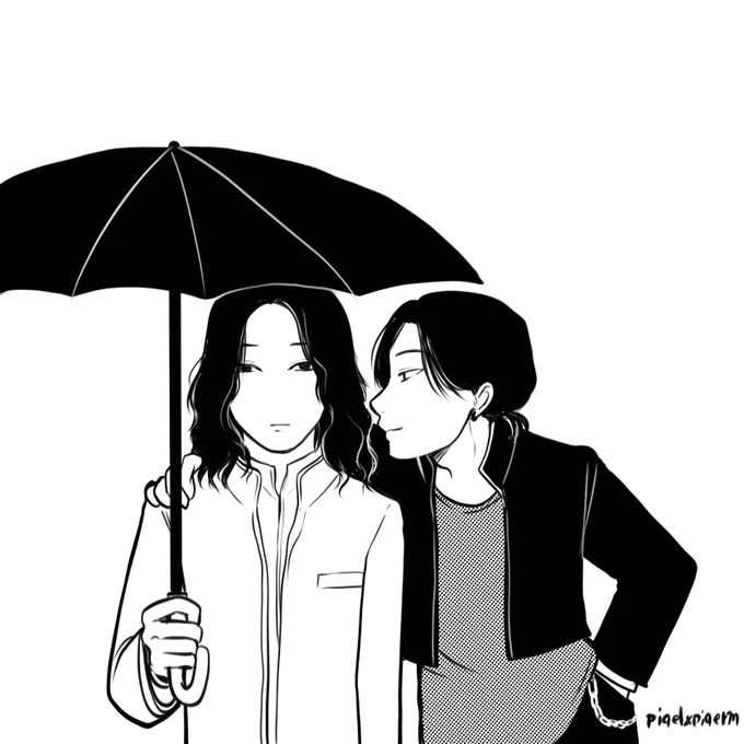 漆原くんと伊吹が同じ年齢だった場合、仲良くなれるかどうかと言うことを考えています。
「漆原凌×伊吹藍」
#MIU404イラスト企画 