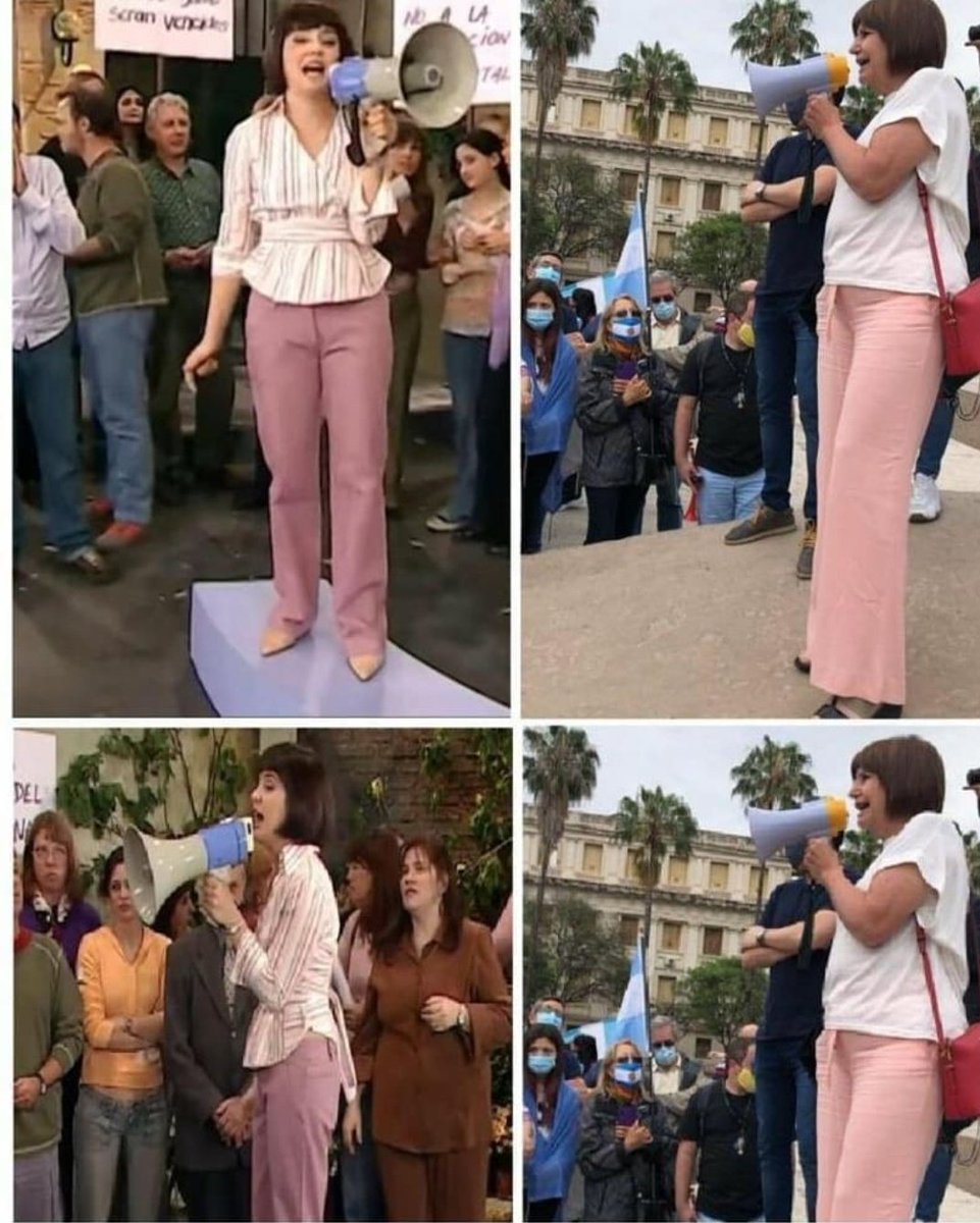 Viralizaron en redes una asombrosa comparación de fotos entre <a href="/PatoBullrich/">Patricia Bullrich</a> hoy en Córdoba y María Elena Fuseneco en uno de los capítulos de "Casados con hijos".