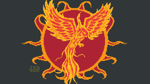 LoonRealmStudio's tweet photo. #pixel_dailies
Theme: #birds 
Restriction: 4 colors max

Coming back from the ashes (of art block), so I drew a Phoenix, the majestic firebird of legend.

@Pixel_Dailies | #pixelart | #PHixelart | #artPH | #aseprite https://t.co/DRPGoNWSaR