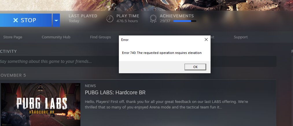 inotsaurus's tweet photo. hi @PUBG_Support 
Please help, i can't open the game,

Already to tried :
1. Reinstall the game.
2. Disable Anti virus.
3. Run As Administration for Steam and PUBG
4. Verify Integrity of Game Files
5. All Driver is up to date https://t.co/hIzm2mYGNQ