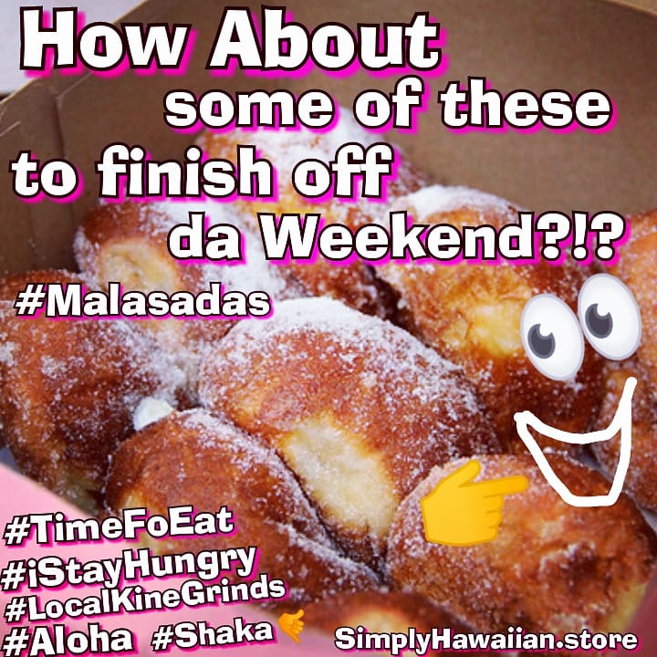 SimplyHawaiian's tweet photo. Ahhhhh Righty! How about some of deez to finish off Da weekend!?! #Malasadas 👀
#iStayHungry #TimeFoEat #LocalKineGrinds
#Aloha #Shaka 🤙 https://t.co/EUygQYEdyj