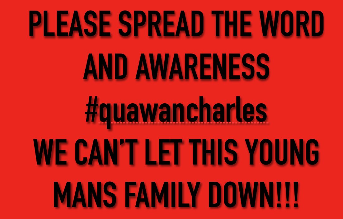 CultureVision3's tweet photo. Please share and bring awareness to this recent crime. This young man's family deserves answers. #quawancharles https://t.co/PX59gtkIBk