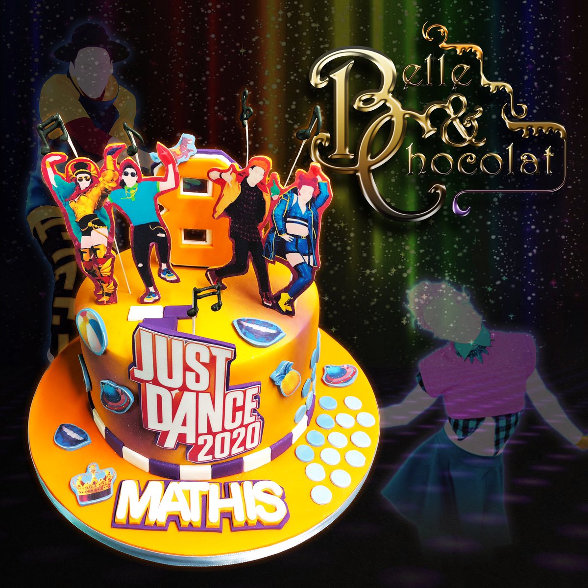 Belle Chocolat Gateau Fondant Just Dance Fondant Cake Gateaujustdance Justdancecake Justdance Gateaufondant Fondantcake Cakedecorating Cakedesing Farinex Cakemasters Foodies Cake Fondant Fondantcake Lanaudiere Stesprit