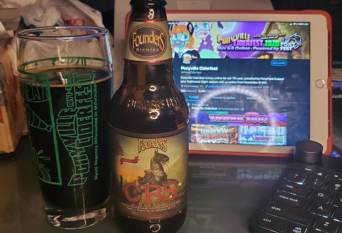 TekCharlie's tweet photo. Just finished ordering almost all of the @FizzyPCF, @BarleyPCF, and @CaramelPCF merch I could find in the #PVCF20 vendor hall. Now I'm enjoying one of the excellent beers that Techbandit sent me, and am about to jump into the Dead Pony staff after party.
It's a good night. https://t.co/nrUWy8ejMd