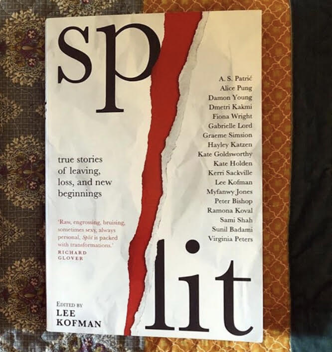 Split, edited by  @LeeKofman  @ventura_press Another terrific collection of short essays by a huge array of Australian writing talent, all focusing on the theme of a significant split in their lives.