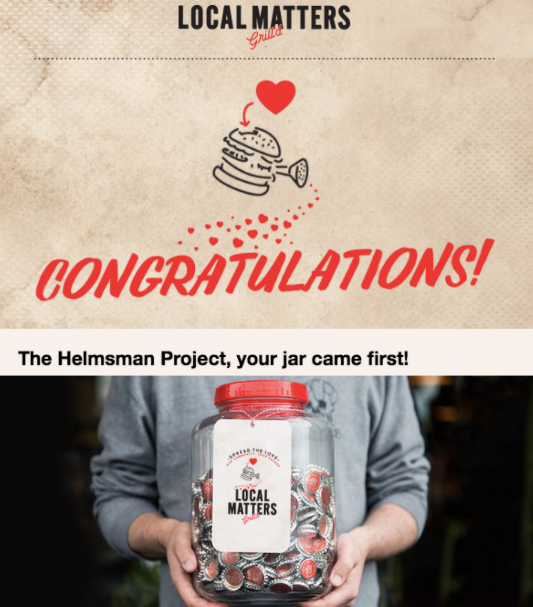 HelmsmanProject's tweet photo. We did it!💪🥳Thank you to Grill'd Neutral Bay and to all who supported us by for helping raise awareness for the Helmsman Project for the  month of October with  Grill'd Healthy Burgers #Localmatters! 😁❤️
#food #healthyeating #donations #charitysupport #HelmsmanCommunity https://t.co/FpCrAI88vK