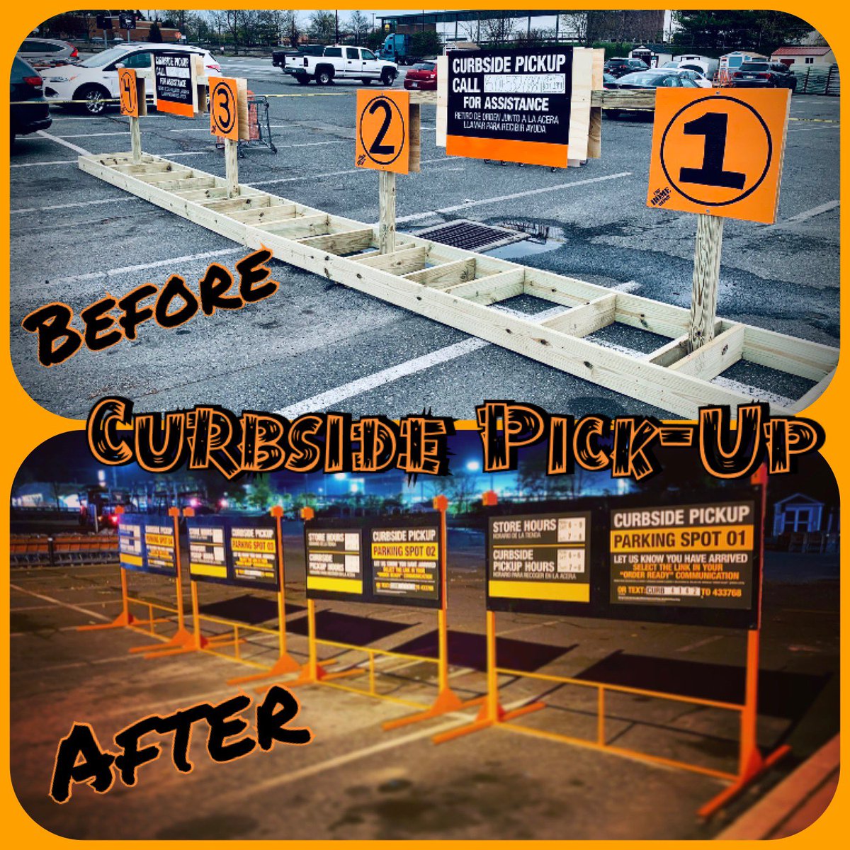 Started back In April now we here! New and Improved Curbside Pick Up! Home Depot 4142 ready for their curbside customers!!! <a href="/RidleyHomeDepot/">Ridley Home Depot</a> <a href="/wxw430/">Wayne Wright</a> <a href="/AndrewJGarro/">Andrew Garro</a> <a href="/dennison_bryan/">Bryan Dennison</a> <a href="/HomeDepot/">The Home Depot</a>