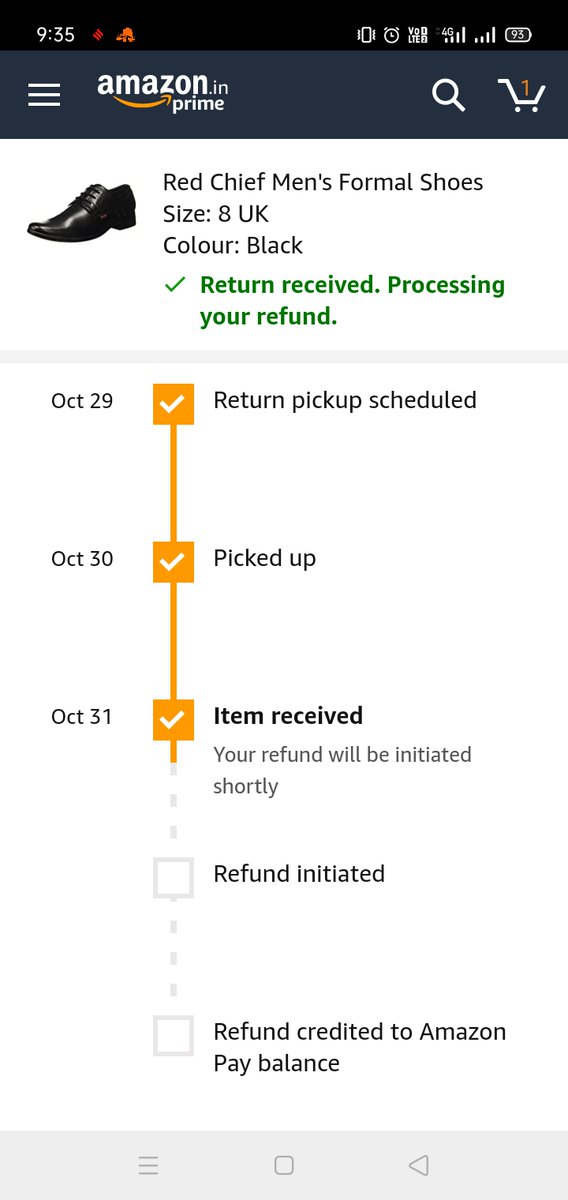 avaneeshbhatt2's tweet photo. @AmazonHelp Dear amazon , now tell me this is 11th day and even I have not get my refund yet @amazon @JeffBezos @amazonIN @AmazonHelp https://t.co/LXoqreGt7s