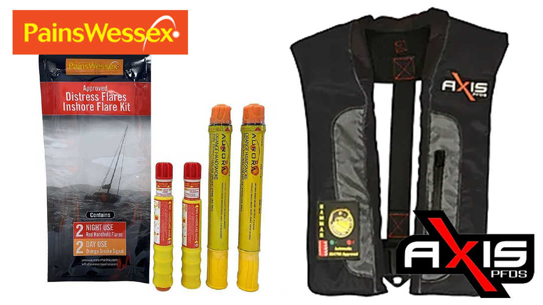 EvolutionMarine's tweet photo. Pains Wessex flare kits and Axis lifejackets are back in stock.

[News] COVID-19 We are Open! - https://t.co/33MWxzTUQH https://t.co/sh3ZrWOqtW