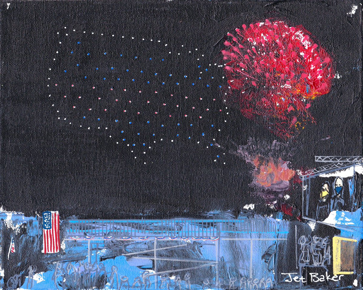 JetBaker's tweet photo. Day 238 - Call for Unity - One Painting Each Day in Quarantine 11.07.20 #wereallamericans #unity #thiscountryisnotredandblue #texasartist #wearamask #atx #texas #austinartist #onepaintingeachday #covid_19 #pandemic #art #quarantineart #onepaintingaday https://t.co/E01prsfU1H