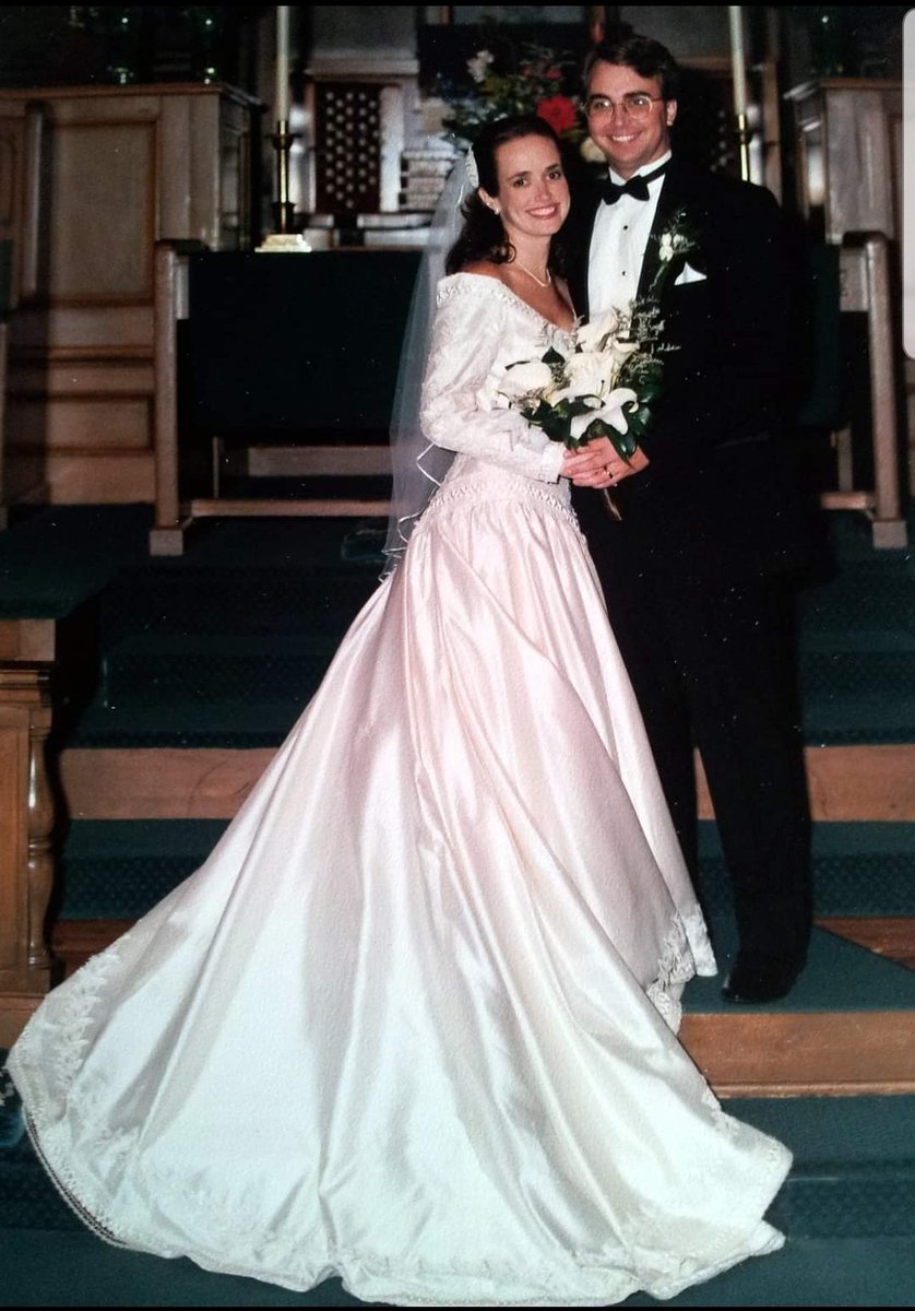 Shannonf115's tweet photo. What were you doing 23 years ago? I was marrying the man of my dreams! I love you, Wes! https://t.co/avQzvWYkHe