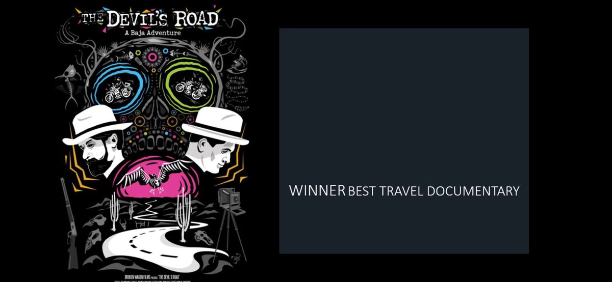 devilsroadfilm's tweet photo. The Devil’s Road has won Best Travel Documentary in the Golden Gate International Film Festival! #devilsroadfilm
.
.
.
Huge thank you to the viewers, the jury, and the festival coordinators. @neteffectmediainc #GGIFF https://t.co/SmAUWQTrp7