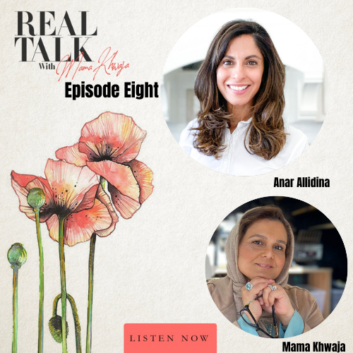 KhwajaMama's tweet photo. The 8th episode of Real Talk with Mama Khwaja -The Podcast is with @AnarAllidina 
Anar is a Registered Dietitian and Certified Diabetes Educator. She has a passion for delicious food and good health. 
Happy Listening.
xoxo
~Mama Khwaja

https://t.co/WmAyEYeEY4 https://t.co/TWB3In4688