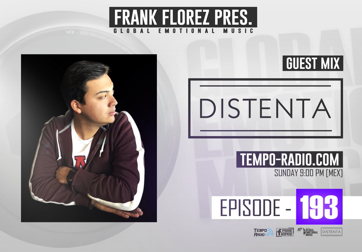 FrankFlorez_'s tweet photo. NOW! #GEM193 🎧🌏🔥
#GlobalEmotionalMusic Guest Mix! 

Welcome! 
@luisgsegoviag #DISTENTA
 
 https://t.co/NbkxY8Nt4Z https://t.co/f4OtLVga8g