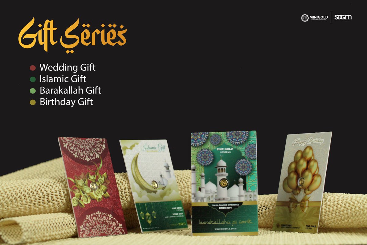 MiniGoldID's tweet photo. Bismillahirrahmanirrahim. MiniGold Gift Series pada siang ini resmi beredar dan sudah bisa diorder di jaringan resmi distributor dan reseller MiniGold.

Ada pilihan ukuran emas dan varian. https://t.co/8vUjpZDRhA