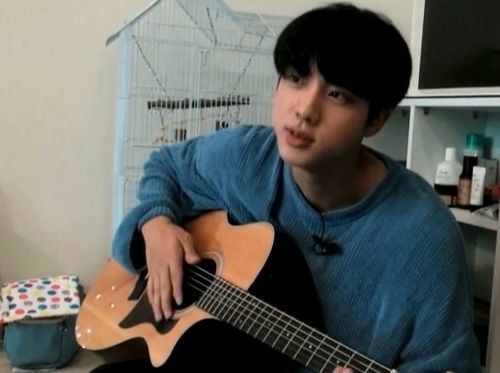 he plays guitar in front of u when u feel sad