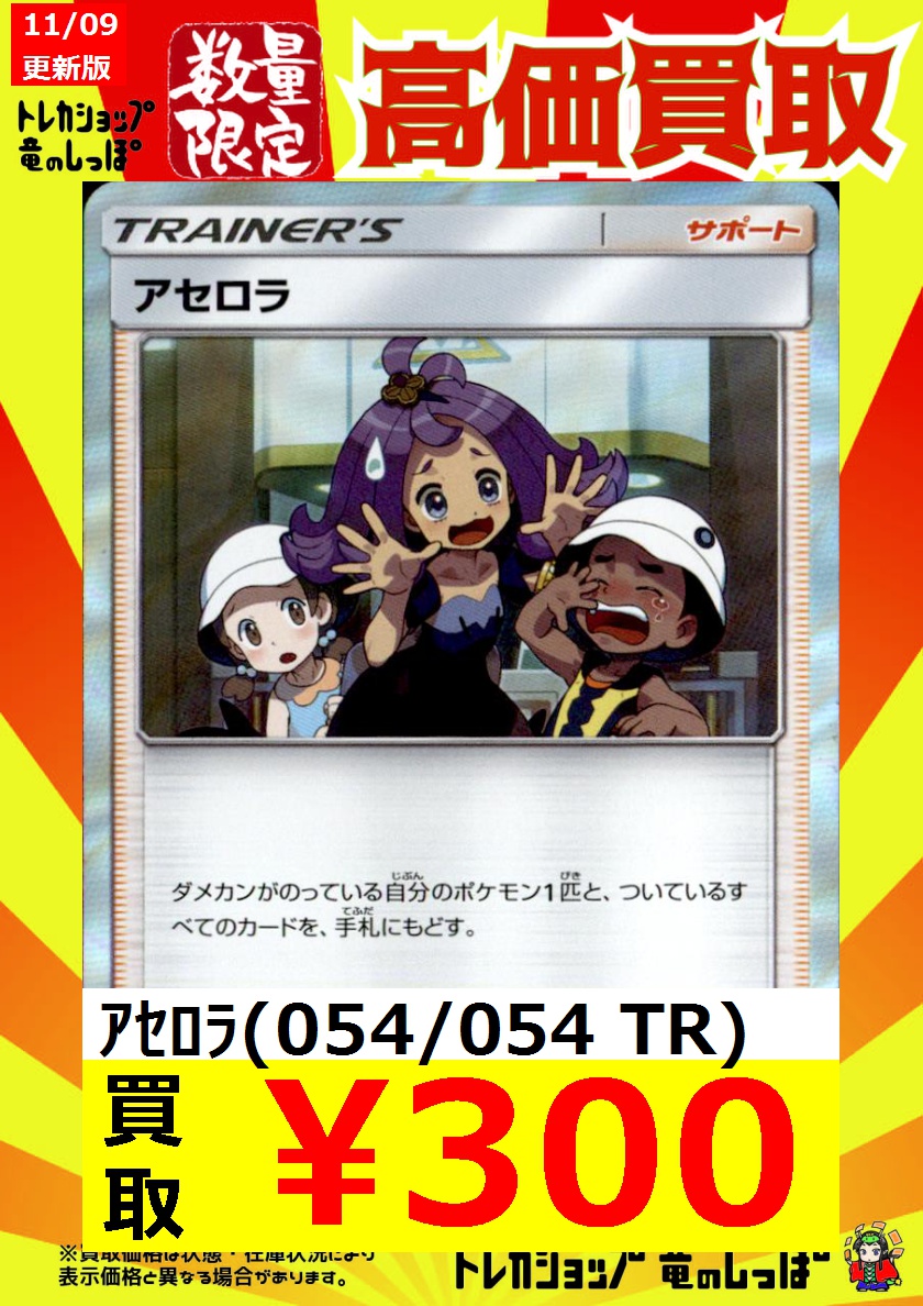 アセロラtr psa10 PSA10鑑定済〕アセロラ【TR】{054/054}