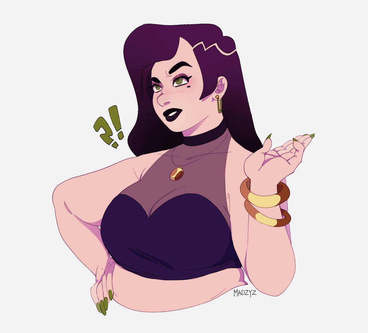 here's 2 #MonsterCamp doodles i put some color on