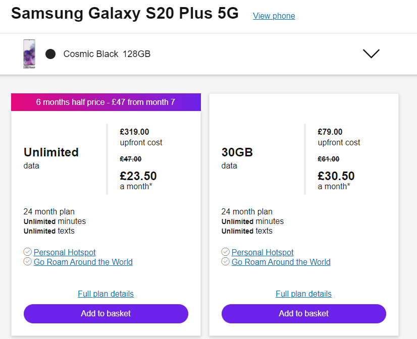 agentjman's tweet photo. @ThreeUK can you confirm that this pricing is correct for the 30GB plan and that it isn't 6mo 1/2 price please https://t.co/sfIMI7yelH