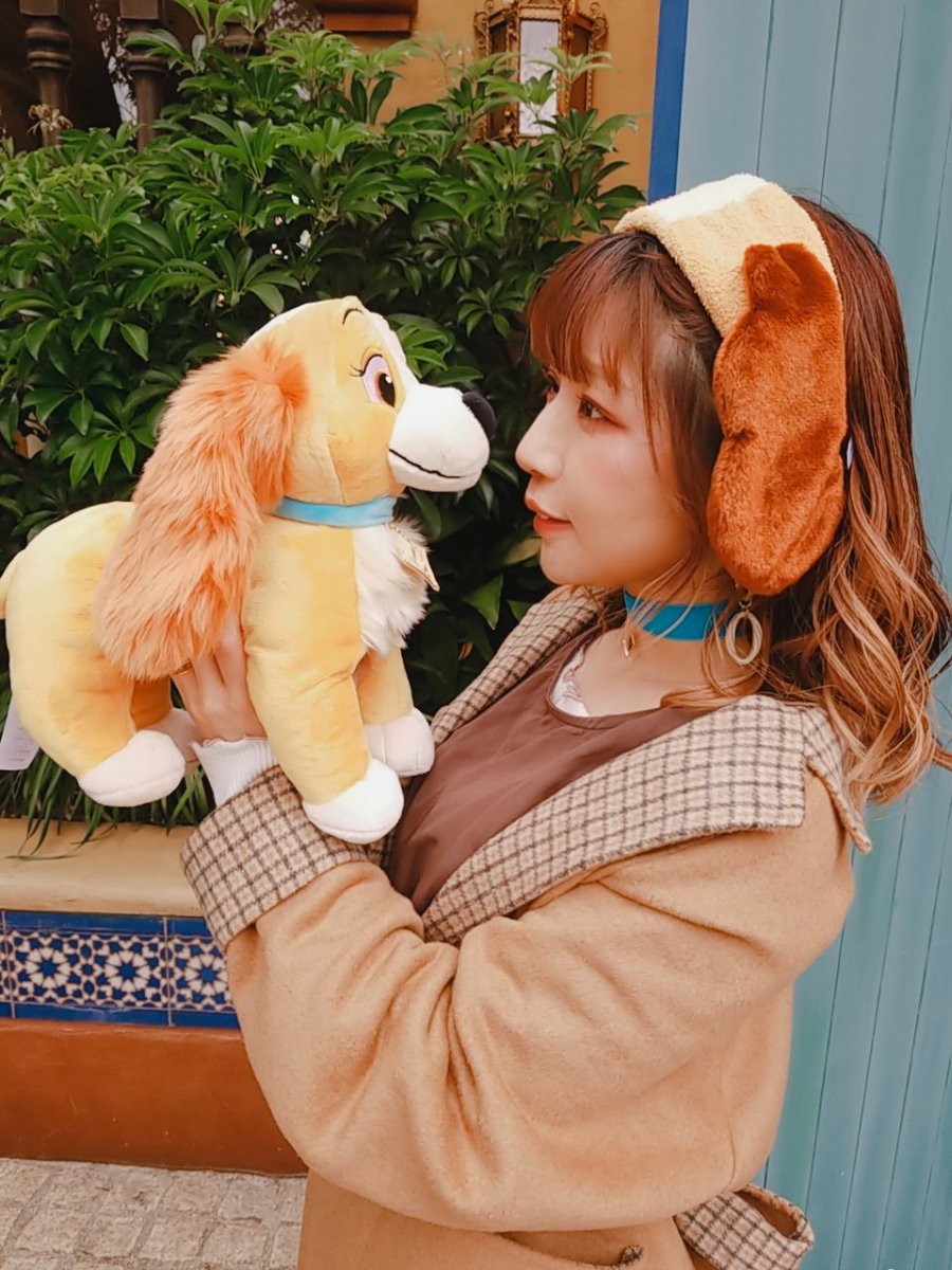 綾子とディズニーランド🌈！！ わんわん物語のレディとトランプの