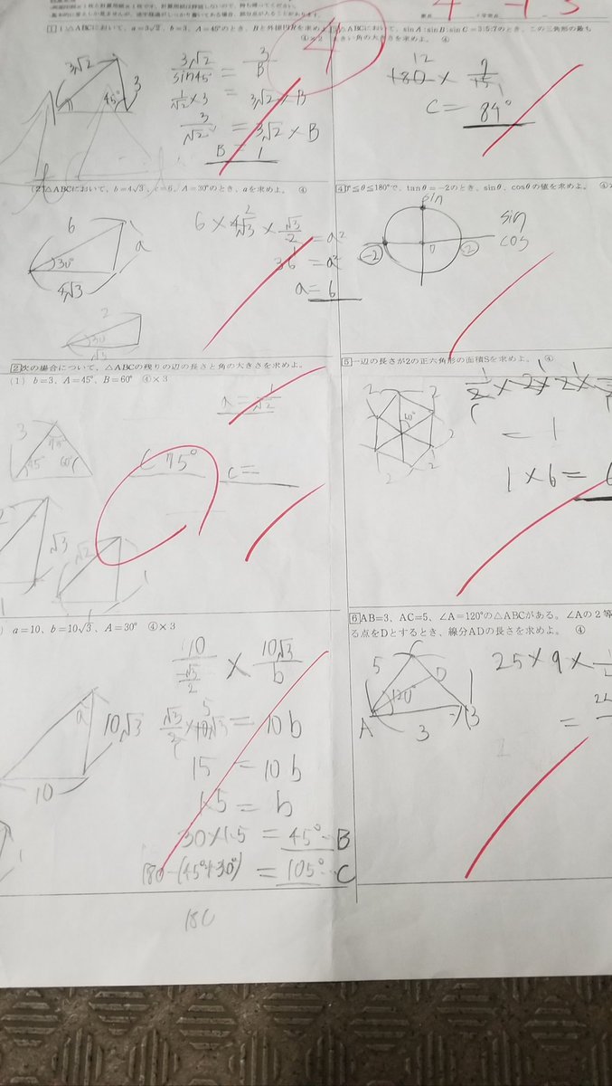 テストの点数晒す