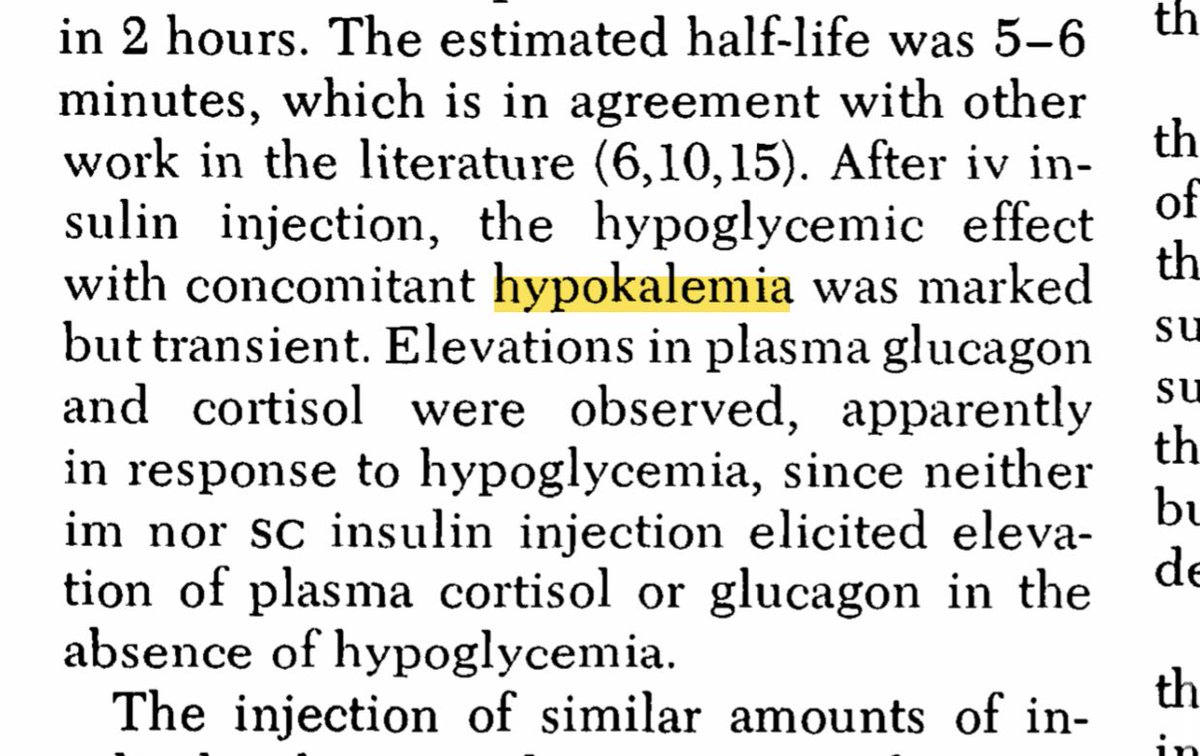 There are multiple studies reporting on incidence of hypoKalemia with intravenous insulin, compared with subcutaneous.This is good thread on how Insulin lowers serum K in hyperKalemia by  @Loki_bandana. Go read about it!
