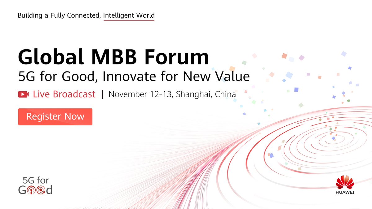 #5G’s influence is being felt around the world, but how is the tech being used in innovative ways? Join the livestream to find out: tinyurl.com/y2zapb33 #5GForGood #HWMBBF
