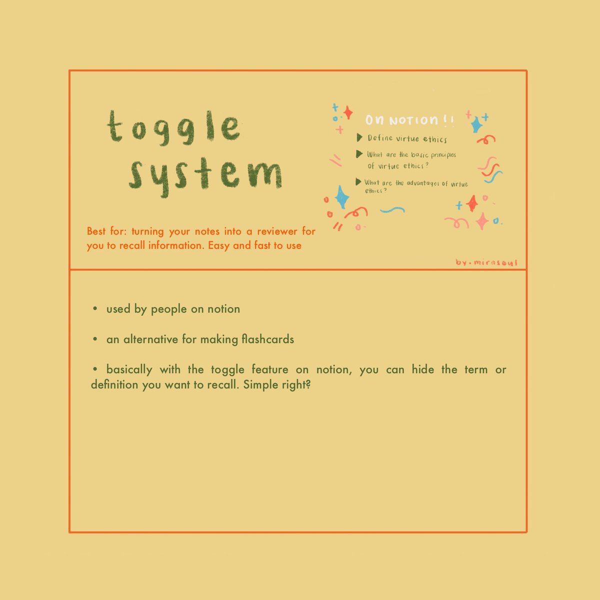 — Twelve. Toggle System