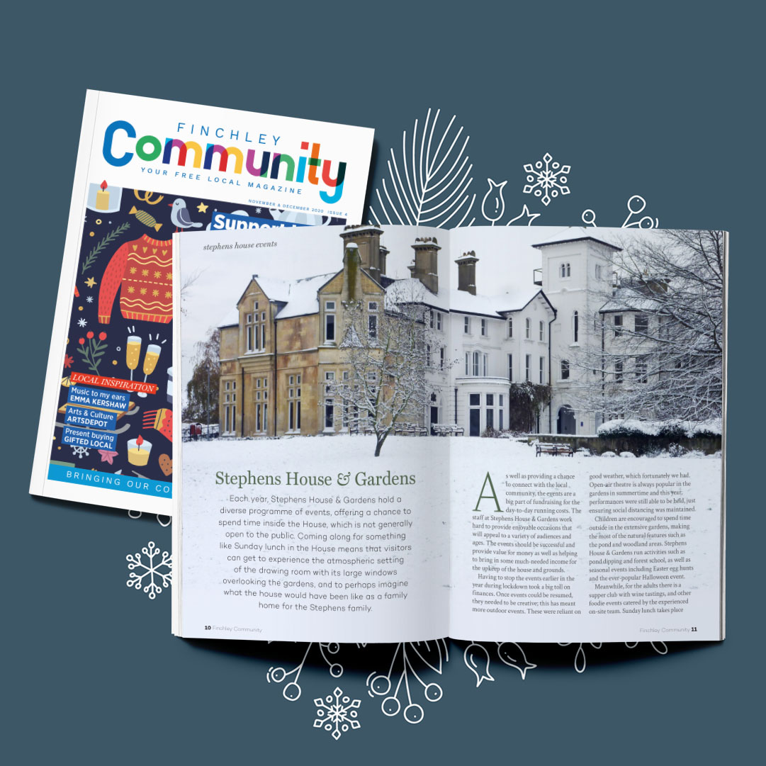 stephenshouse's tweet photo. Have you seen the latest issue of Finchley Community Magazine? @NicolaFCmag There's an article about our varied events programme; we very much hope the December events listed can still go ahead! Have a read online or pick up a copy from our cafe. 
https://t.co/wh8zmy2U9l https://t.co/19u0pDo6wq