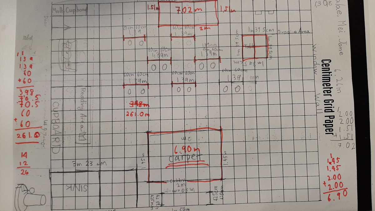 Assess4Learning's tweet photo. Ss wanted a new #classroomseatingplan, so they worked in pairs to design one. They used what they had learned in class about #metricmeasurement and #perimeter to make their plans 'professional '
#realworldmathproblems
@FIS_School https://t.co/8OD9j3cniK