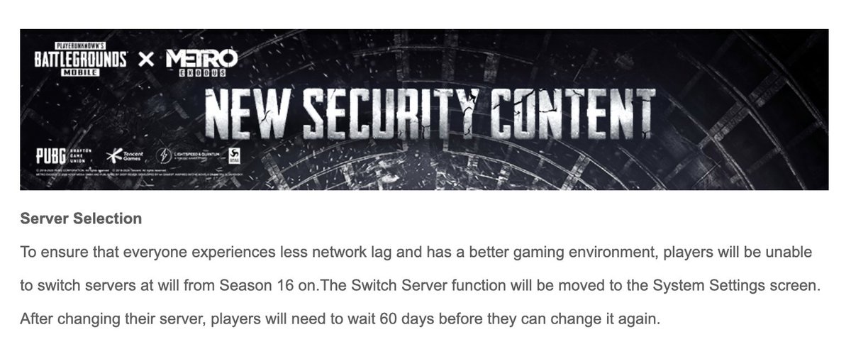 officialsecci's tweet photo. Does this mean we lose a lot of our foreign friends @PUBGMOBILE?
Does this mean I will no longer be able to cast scrims to other regions other than my own @PUBGMOBILE?
#rippubgm #pubgmobile https://t.co/3rMgwmRSlB